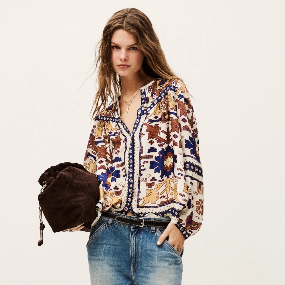ba&sh Multicolor Patterned Top